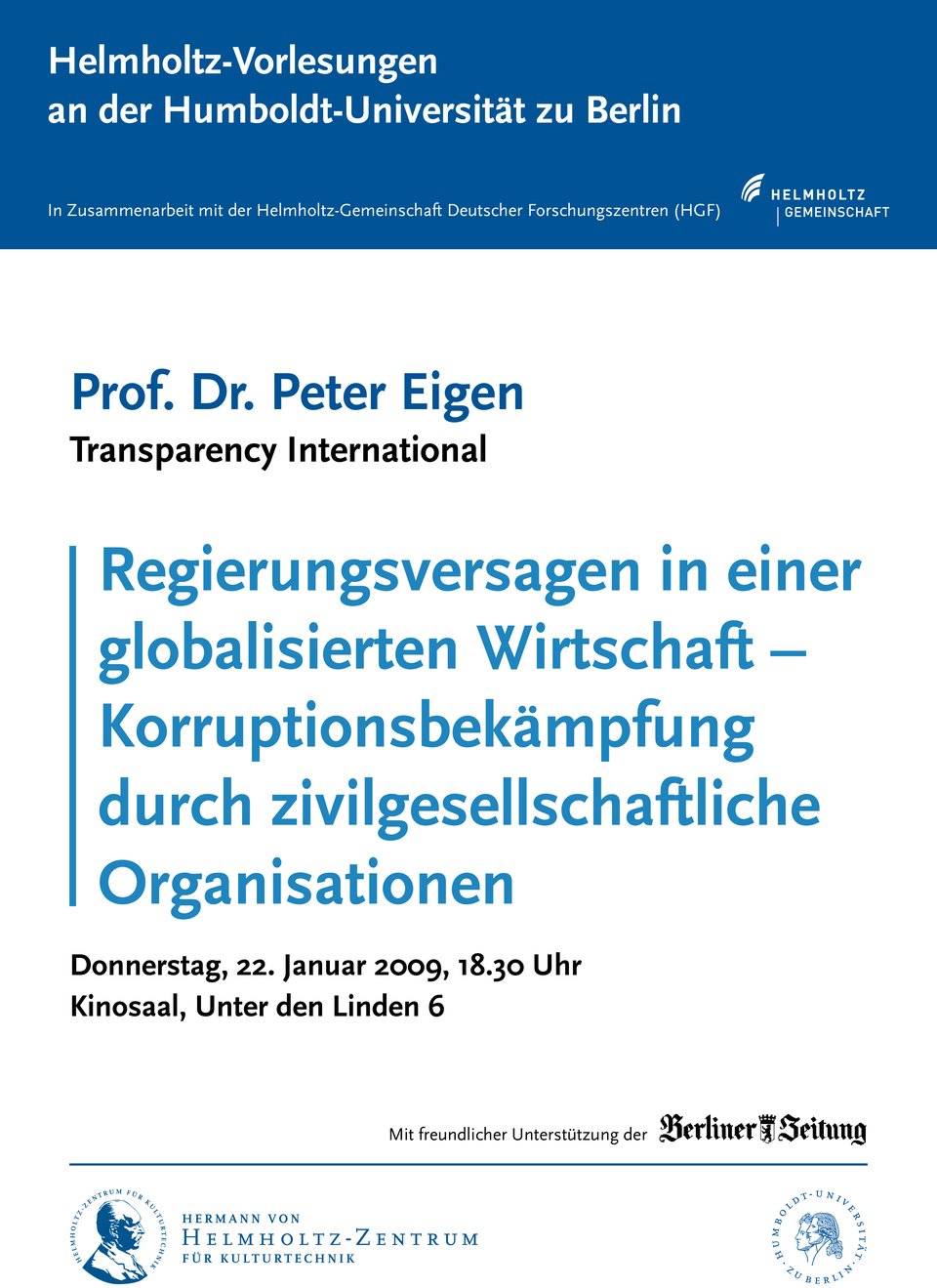 Eigen - Helmholtz Vorlesung Januar 2009