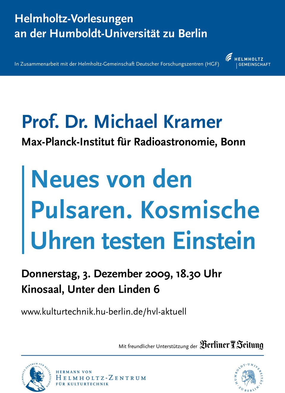 Kramer - Helmholtz Vorlesung Dezember 2009